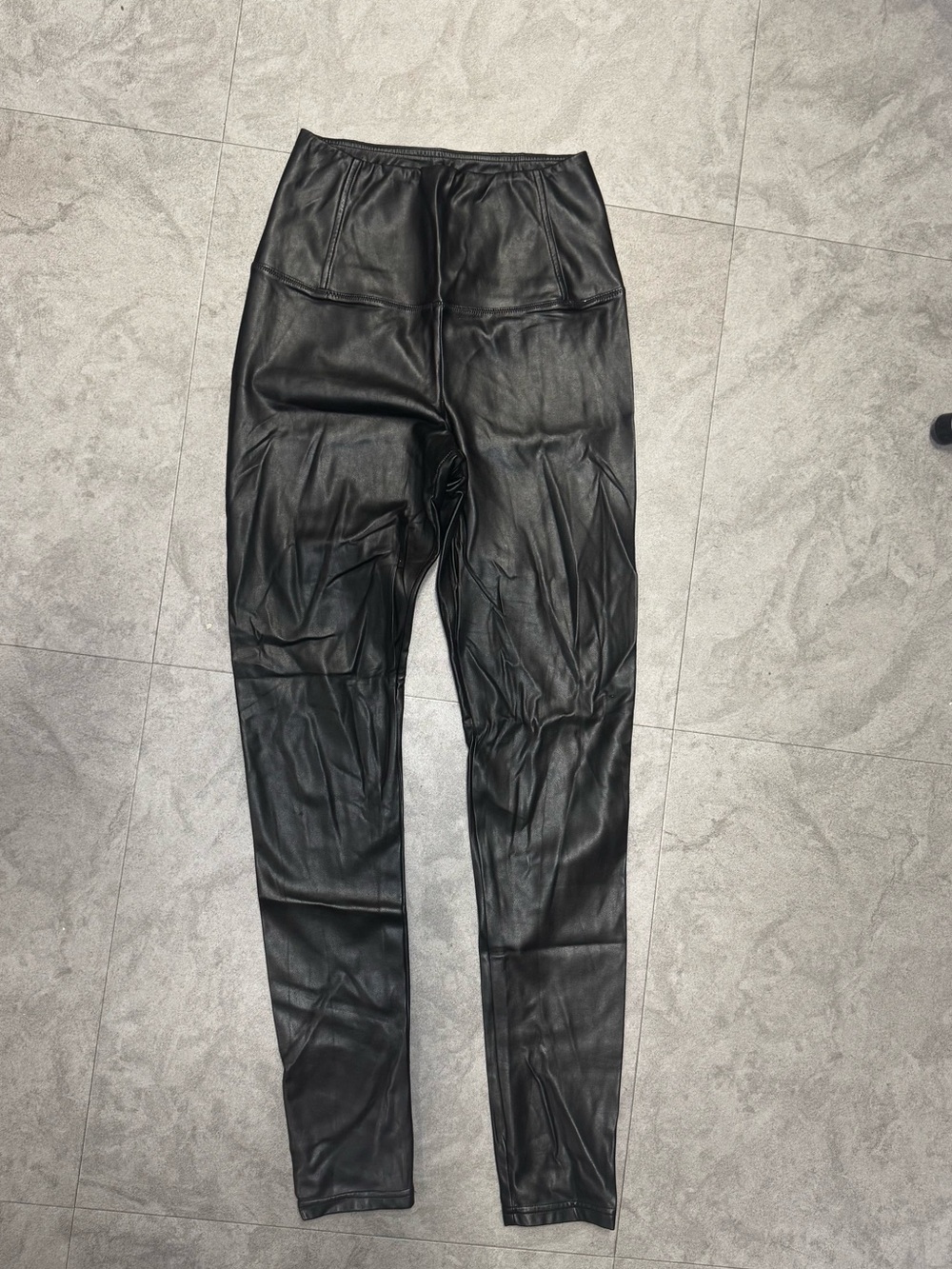 Wilfred Free Black Faux Leather Slim Pants